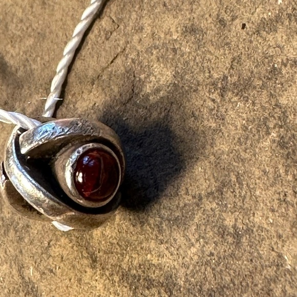 Retired Authentic Pandora Garnet Evil Eye and Sterling Silver - Picture 5 of 5